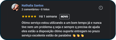 Depoimento de cliente 1